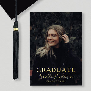 Faire-part de graduation de la photo du script Gol