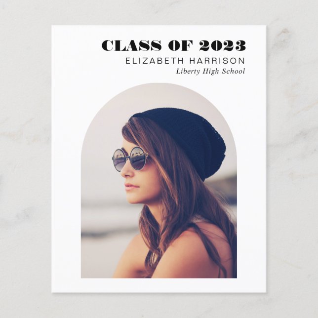 Faire-part de graduation de l'arc budgétaire (Devant)