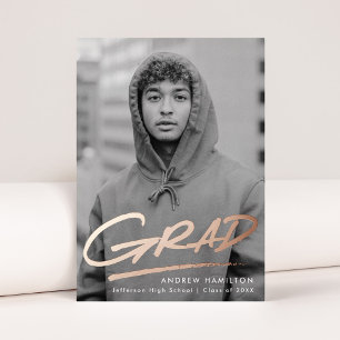 Faire-part de graduation de l'huile de graisse poi