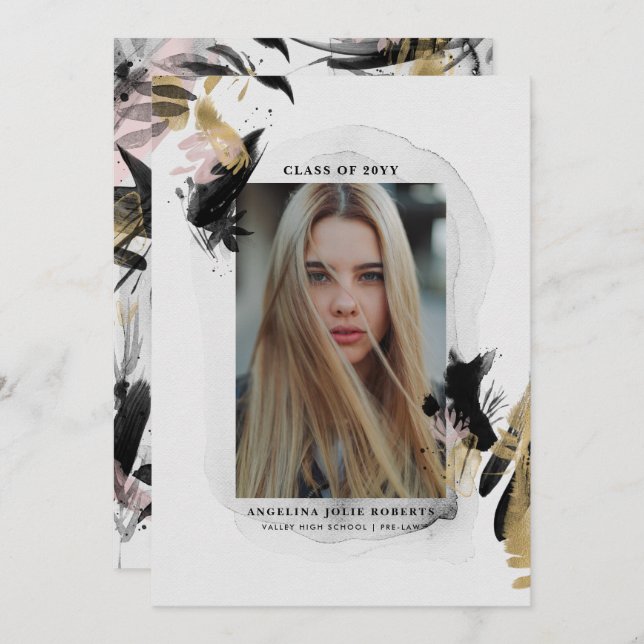 Faire-part de graduation de transition (Devant / Derrière)