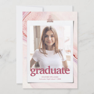 Faire-part de graduation en typographie moderne