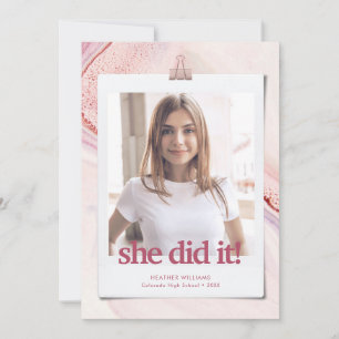 Faire-part de graduation en typographie moderne ch