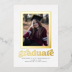 Faire-part de graduation et d'invitation du cadre