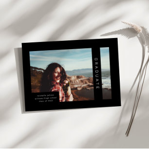 Faire-part de graduation géométrique moderne