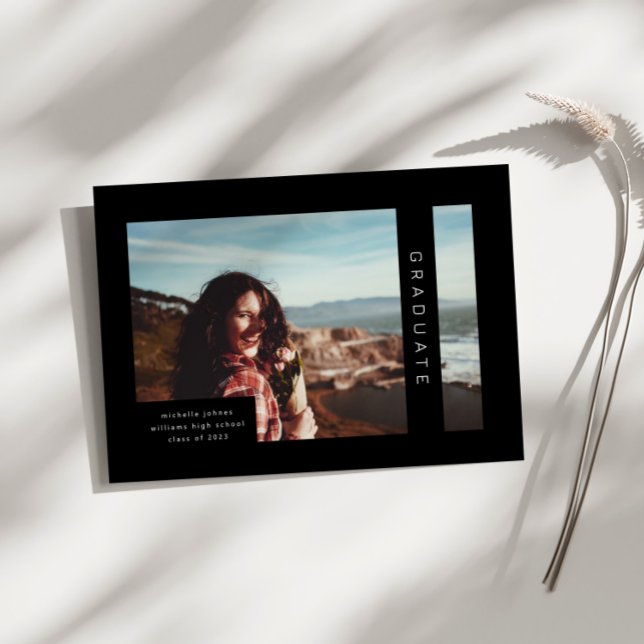 Faire-part de graduation géométrique moderne (Créateur téléchargé)