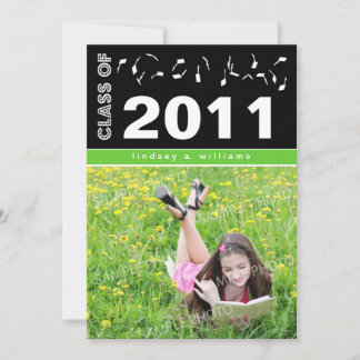 Faire-part de graduation personnalisée en gras (ch