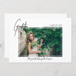 Faire-part de graduation photo moderne 2022