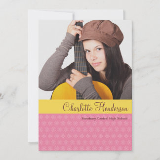 Faire-part de graduation photo personnalisée en ja