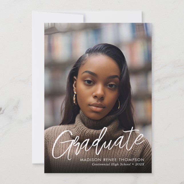 Faire-part de graduation Photoleap (Devant)