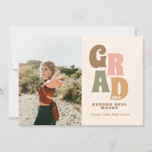 Faire-part De Graduation Rétro Avec Photo