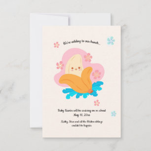 Faire-part de grossesse Banana