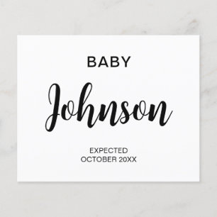 Faire-part de grossesse budgétaire moderne