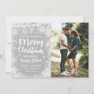 Faire-part de grossesse Carte photo de Noël Rustiq