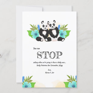 Faire-part de grossesse chez Panda Bears