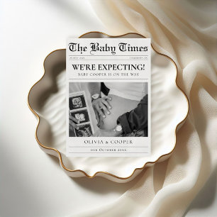 Faire-part de grossesse dans le journal