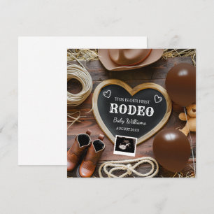 Faire-part de grossesse de cowboy occidental