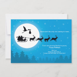 faire-part de grossesse de la carte de Noël 4x6 -