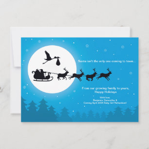 faire-part de grossesse de la carte de Noël 4x6 -