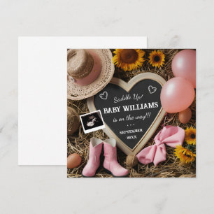 Faire-part de grossesse de la cow-girl occidentale