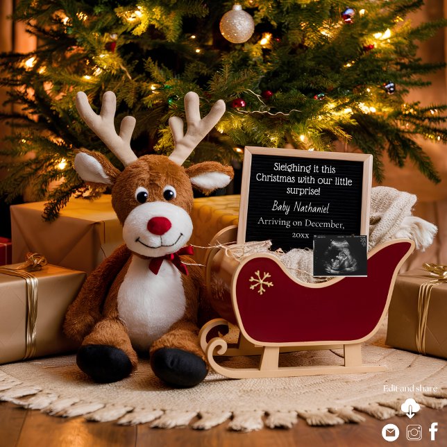 Faire-part de grossesse de Noël (Créateur téléchargé)