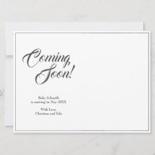 Faire-part de grossesse de style classique