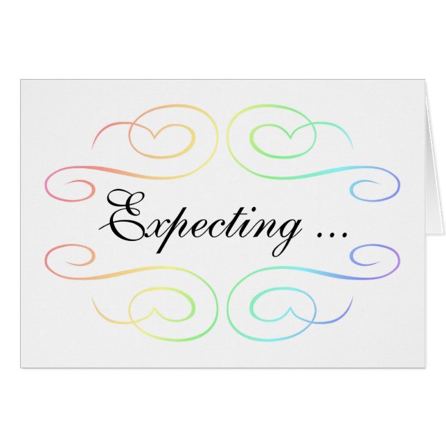 Faire-part de grossesse gay/lesbienne (Devant horizontal)