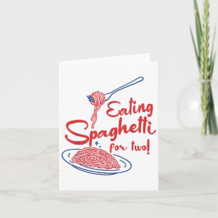 Faire-part de grossesse Mère italienne Manger Spag