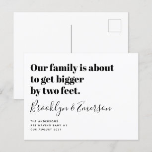 Faire-part de grossesse mignonne