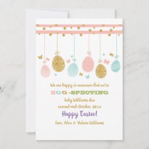 Faire-part de grossesse mobile des oeufs