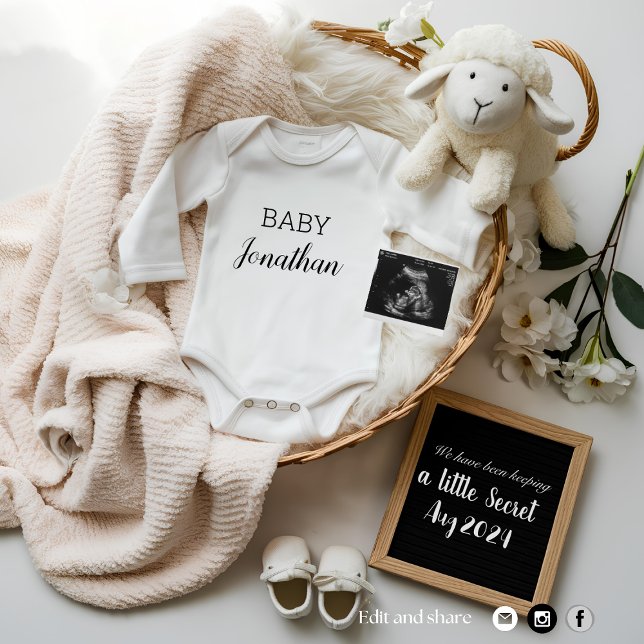 Faire-part de grossesse neutre entre les sexes (Créateur téléchargé)