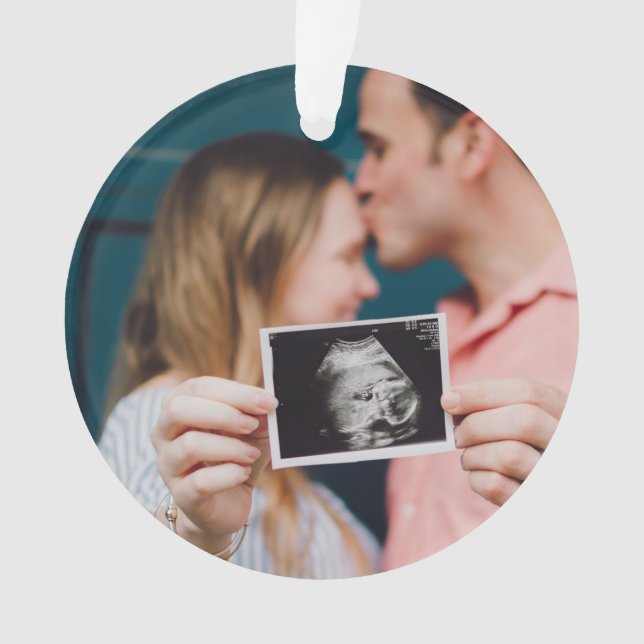 Faire-part de grossesse Noël personnalisé (devant)