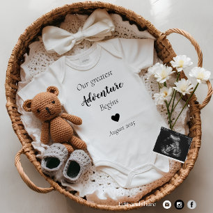 Faire-part de grossesse non sexiste personnalisabl