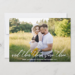 Faire-part de grossesse photo moderne