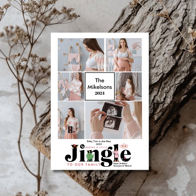 Faire-part de grossesse pour bébé multiphoto (Créateur téléchargé)