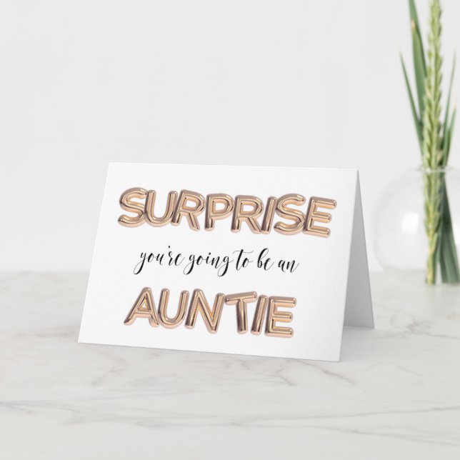 Faire-part de grossesse pour la tante soeur ! (Devant)