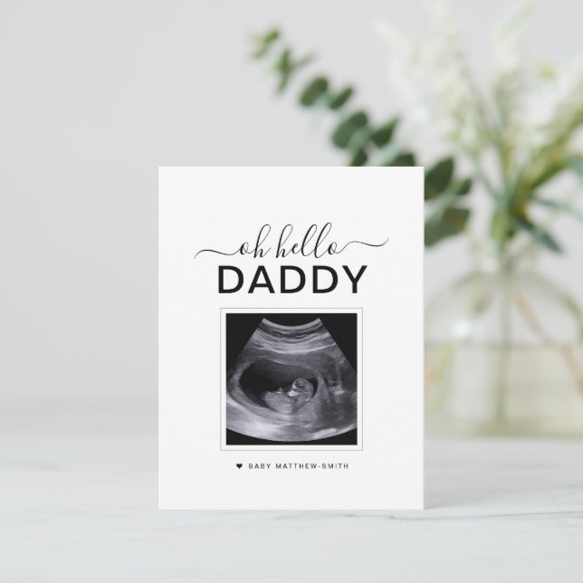 Faire-part de grossesse simple Ultrasound (Debout devant)