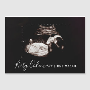 Faire-part de grossesse Sonogramme Nom de l'aimant