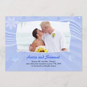 Faire-part de la carte d'appartement de mariage su