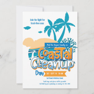 Faire-part de la journée de nettoyage côtier