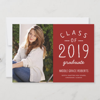 Faire-part de la photo de graduation