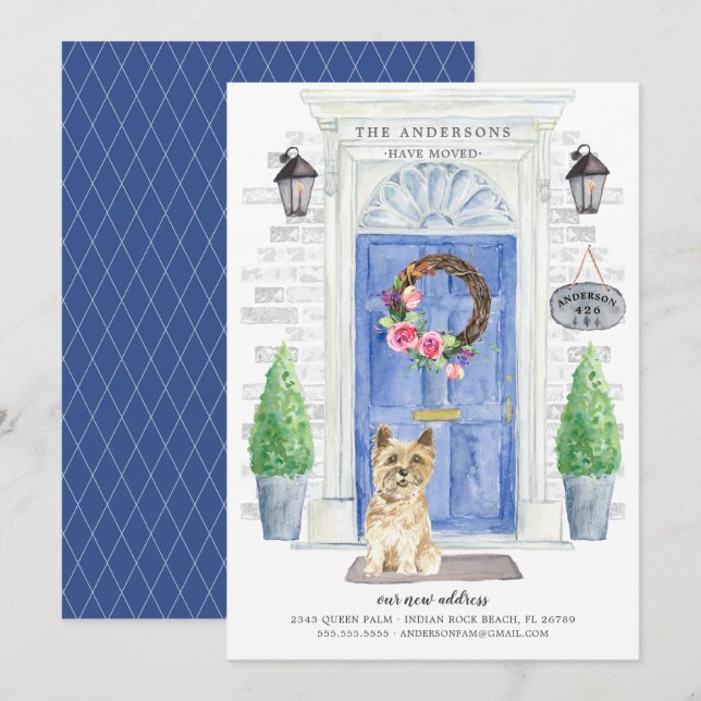 Faire-part de la porte avant de Cairn Terrier (Devant / Derrière)