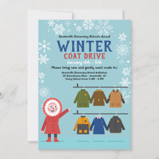 Faire-part de la voiture Coat d'hiver
