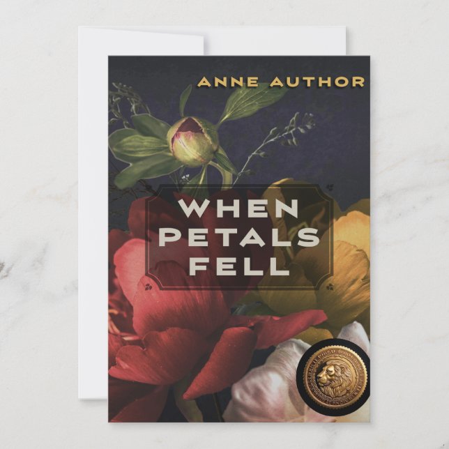 Faire-part de lancement de livre avec couverture d (Devant)