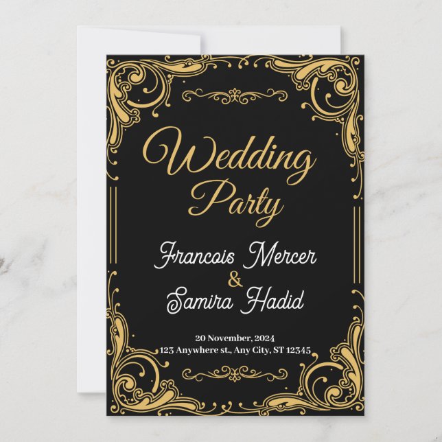 faire-part de mariage (Devant)