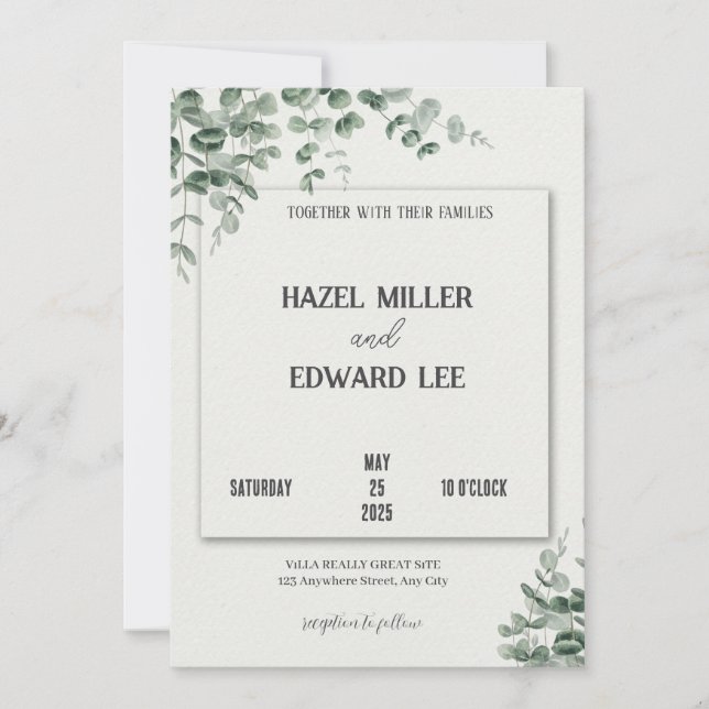 faire-part de mariage (Devant)