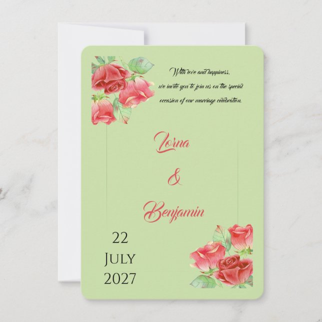faire-part de mariage (Devant)