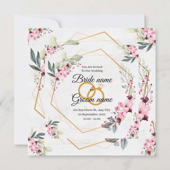 faire-part de mariage (Devant)