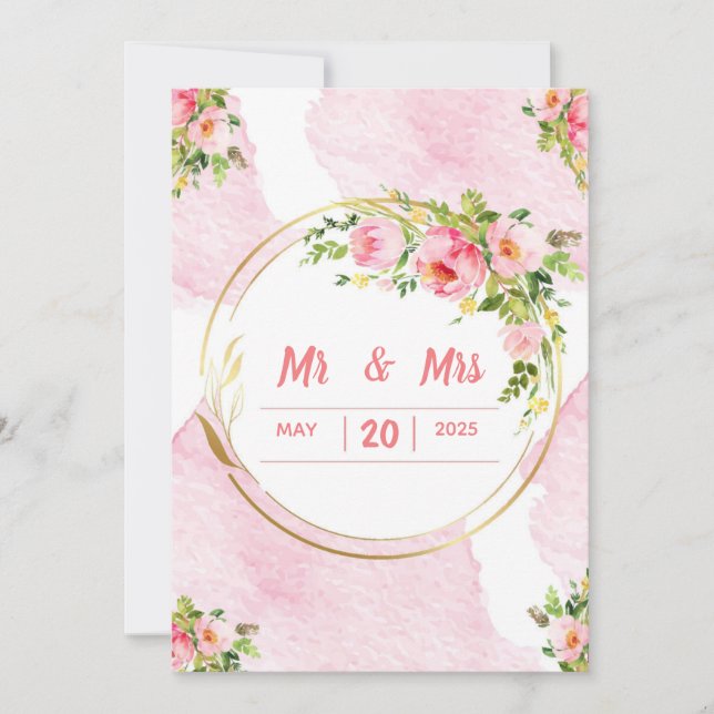 Faire-part de mariage (Devant)