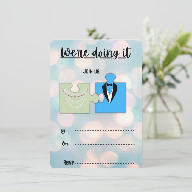 Faire-part de mariage (Debout devant)