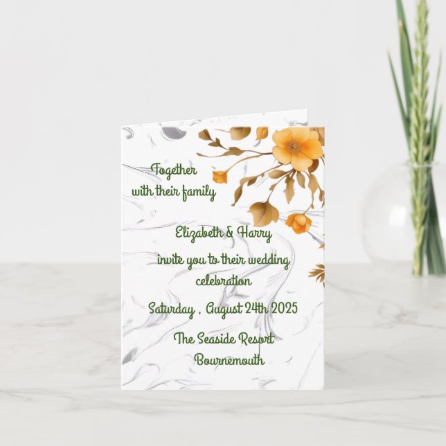 Faire-part de mariage (Devant)